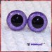 1 Pair Purple Lilac Hand Painted Safety Eyes